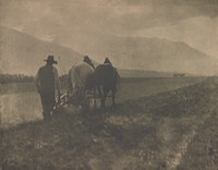 Ploughing (1904) photo in high resolution by Alfred Stieglitz.  