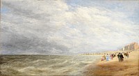 Rhyl Sands (1855) painting in high resolution by David Cox. 