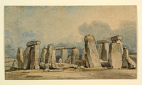 Stonehenge (1845) painting in high resolution by James Ward. 
