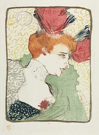 Bust of Mademoiselle Lender (1895) print  in high resolution by Henri de Toulouse–Lautrec.  