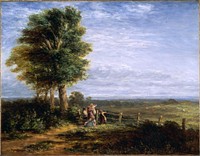 The Skylark (1849) painting in high resolution by David Cox. 