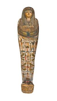 Mummy and Cartonnage of Amen-nestawy-nakht (945–715 BC) sculpture in high resolution by anonymous. 