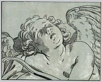 A sleeping cupid (ca. 1630–1645) by Bartolomeo Coriolano.  