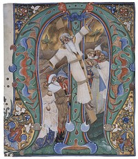 The Crucifixion of St. Andrew (1440–50) print in high resolution by Master of the Murano Gradual, Italian, active mid-15th century.  