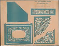 Prize designs for fret sawing (ca.1879) print in high resolution by Henry T. Williams.   