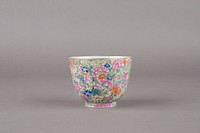 Cup with Design of the “One Hundred Flowers” Motif (late 18th–early 19th century) earthenware in high resolution by anonymous. 