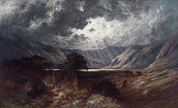 Loch Lomond (1875) painting in high resolution by Gustave Doré. 