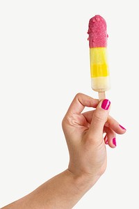 Ice pop collage element psd