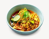 Spicy noodle, Asian food isolated design