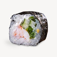 Sushi roll, Japanese food isolated design