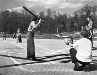 Baseball Game on Play Ground for Recreation Welfare Oak Ridge 1947