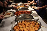 Iftar Dinner, delicious food. Original public domain image from Flickr