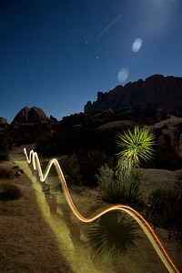 Long exposure light trails 