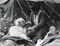 U.S. Army Evacuation Hospital Nos. 6 & 7, Souilly, France, Red Cross worker Miss Anna Rochester. Original public domain image from Flickr