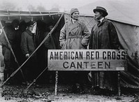 U.S. Army Evacuation Hospital Nos. 6 & 7, Souilly, France, American Red Cross Canteen. Original public domain image from Flickr