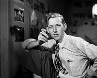 Photographer Ed Westcott in his Office in Oak Ridge