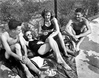 Friends at Swimming Pool 1947 Oak Ridge