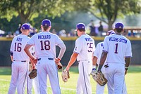 ECU vs UNCW, Game 2 of the NCAA Baseball Regional Tournament in Greenville, NC. June 1, 2018. Original public domain image from Flickr