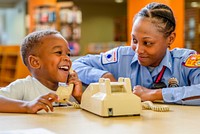 Greenville Fire Rescue Safety Outreach, Carver Branch Library, May 17, 2018. Original public domain image from Flickr