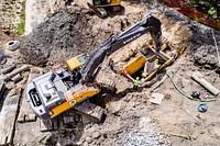 Construction of Town Creek Culvert at Third Street, Greenville, NC, August 24, 2018. Original public domain image from Flickr