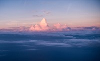 Aesthetic cloudy sky background. Original public domain image from Flickr
