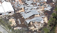 A U.S. Customs and Border Protection Air and Marine Operations UH-60 Black Hawk flight crew conduct a flyover of the Florida panhandle in the aftermath of Hurricane Michael as the storm left a swath of destruction across the area near Panama City, Florida, October 11, 2018.