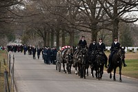Members of the 3d U.S. Infantry Regiment (The Old Guard) and the U.S. Air Force Honor Guard participate in the graveside service for U.S. Air Force Maj. Troy “Trojan” Gilbert, Dec. 19, 2016, in Arlington, Va. Gilbert’s F-16 crashed on Nov. 27, 2006.