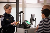 U.S. Customs and Border Protection officers ensure legal and safe travel for individuals arriving in the United States through Miami International Airport.