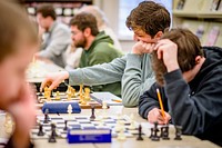 Pitt Area Chess Open held at Sheppard Memorial Library, February 23, 2019, North Carolina, USA. Original public domain image from Flickr