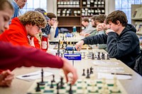 Pitt Area Chess Open held at Sheppard Memorial Library, Saturday, February 23, 2019, North Carolina, USA. Original public domain image from Flickr