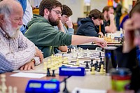 Pitt Area Chess Open held at Sheppard Memorial Library, February 23, 2019, North Carolina, USA. Original public domain image from Flickr