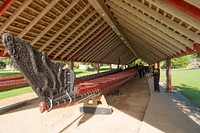 Wooden boat, Waitangi Treaty Grounds. Original public domain image from Flickr