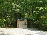 Public toilet in national park.