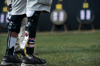 A lone Team U.S. member observes an archery target during the 2017 Invictus Games at the Fort York Historical Site in Toronto, Ontario, Canada, Sept. 29, 2017.