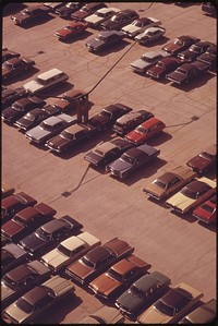 Parking Lot at Logan Airport. Original public domain image from Flickr