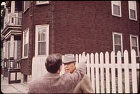 Anthony Bruno (Left) with 92 Year-Old James Morse, Residents of the Neighborhood Closest to Logan Airport. Original public domain image from Flickr