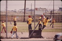 Logan Airport Area. Little League Game on Land Loaned by Massport. Original public domain image from Flickr