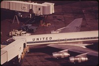 Ground Activity at Logan Airport Seen from 16th Floor Observation Deck. Original public domain image from Flickr