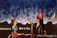 SoapinePublication: [Unites States : s.n., 18--]Advertisement for Soapine, "for cleansing everything." Card features a wizard holding a woman's hand and gesturing towards the sky, where the stars are aligned to spell "Soapine.". Original public domain image from Flickr