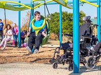 Town Common Playground Grand Opening, November 19, 2016, North Carolina, USA. photo by Aaron Hines. Original public domain image from Flickr