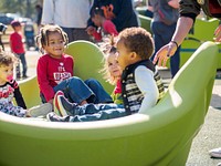 Town Common Playground Grand Opening, November 19, 2016, North Carolina, USA. photo by Aaron Hines. Original public domain image from Flickr