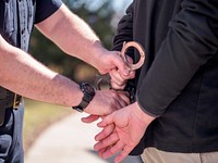 Man being arrested