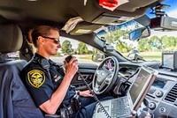 GPD Traffic Unit, Greenville, date unknown, photo by Aaron Hines. Original public domain image from Flickr