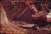 Shovel Stripping Land. Original public domain image from Flickr