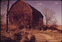 Abandoned barn. Original public domain image from Flickr