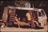 Campers at Garner State Park, 07/1972. Original public domain image from Flickr