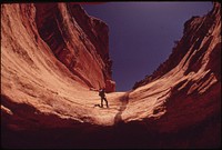 In the Maze, a Wild Area in the Western Part of the Park Hikers Must Navigate by Map and Compass, 05/1972. Original public domain image from Flickr