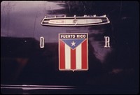 Emblem of Puerto Rico on a Car in Paterson, New Jersey. Original public domain image from Flickr