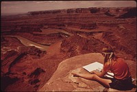 The View from Dead Horse Point: Canyonlands and the Colorado River, 05/1972. Original public domain image from Flickr