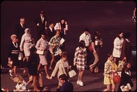 Commuters Entering the Terminal of the Staten Island Ferry 05/1973. Photographer: Blanche, Wil. Original public domain image from Flickr